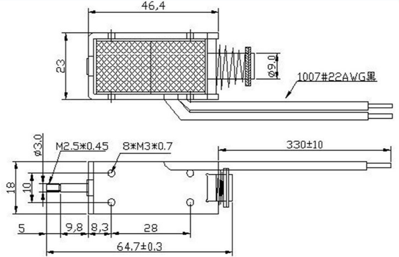 芯片烧录机电磁铁KDL-0946S-01